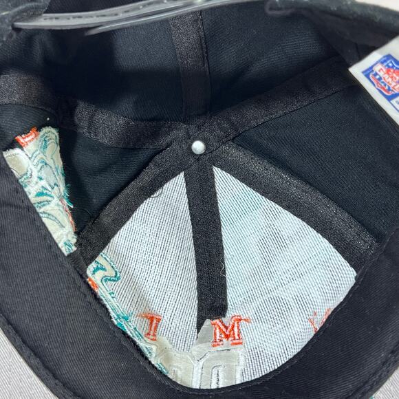 Vintage Miami Dolphins Dan Marino NFL Game Day Snapback Hat Cap Black 1990s - Picture 9 of 10